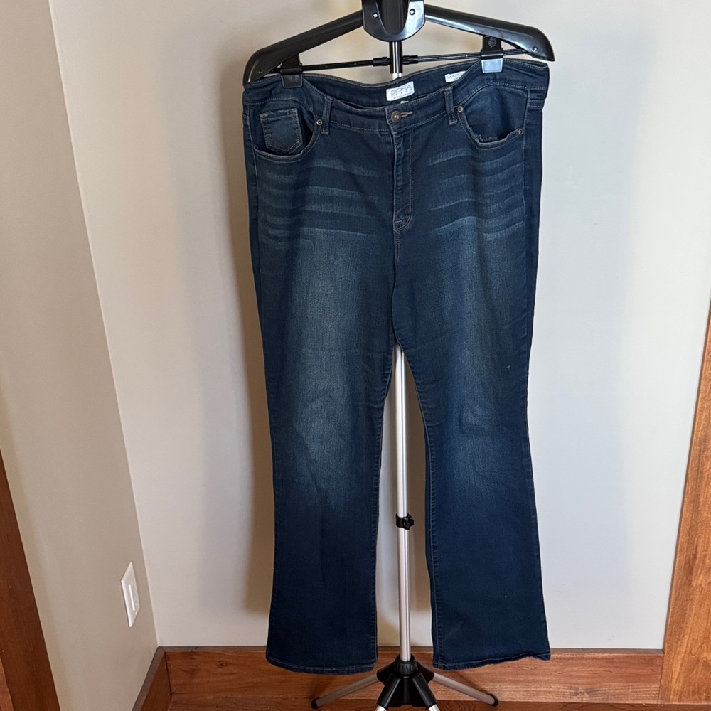Dark Indigo Women's Flare Jeans